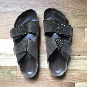 Size 8 Women's Suede Wide Strap Birkenstock Sandal